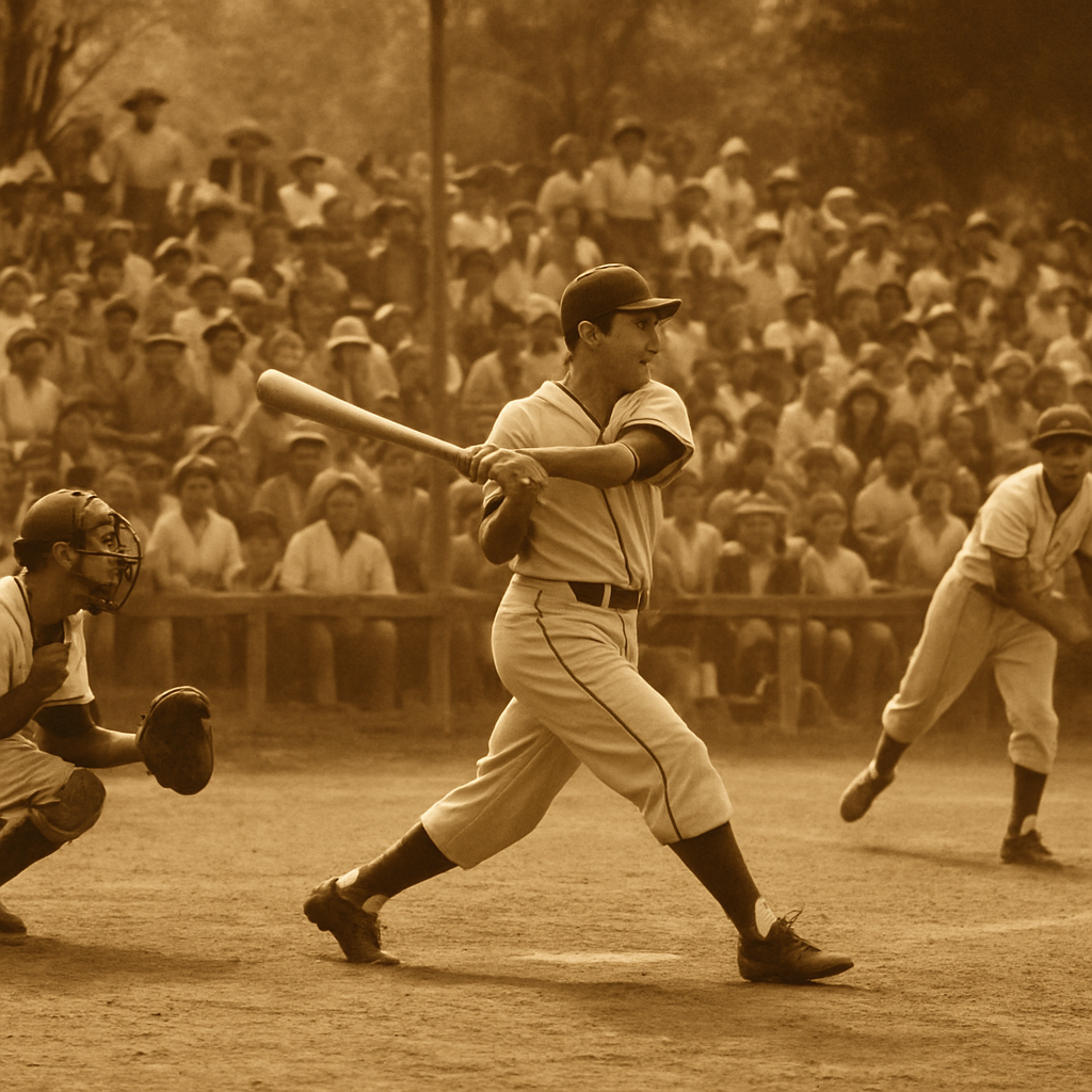 Fotografia historica de beisbol mexicano en los anos 1950